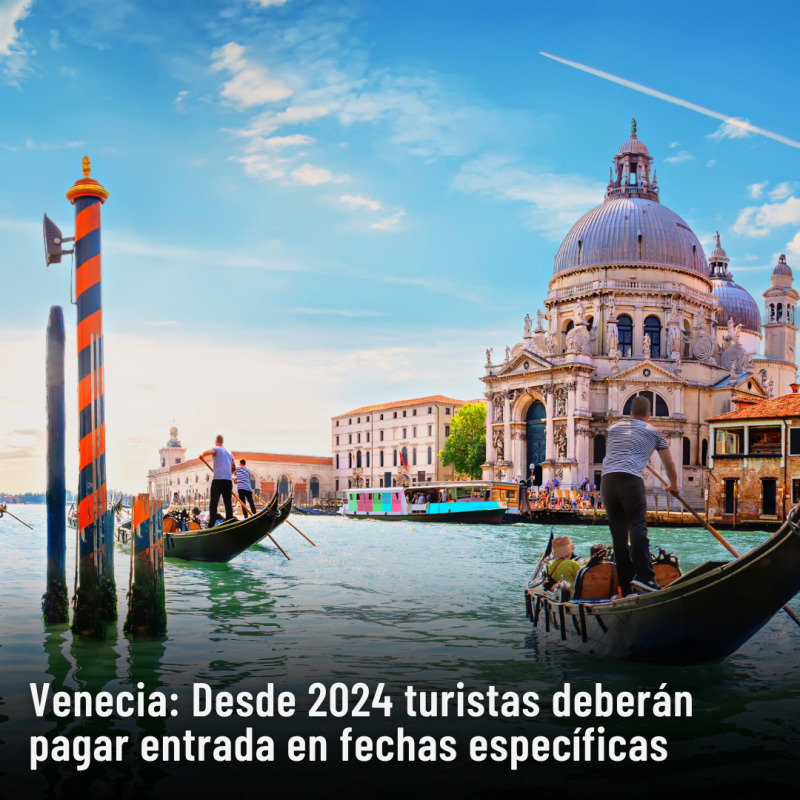 Venecia: Si viajas en estas fechas deberás pagar entrada&nbsp;$