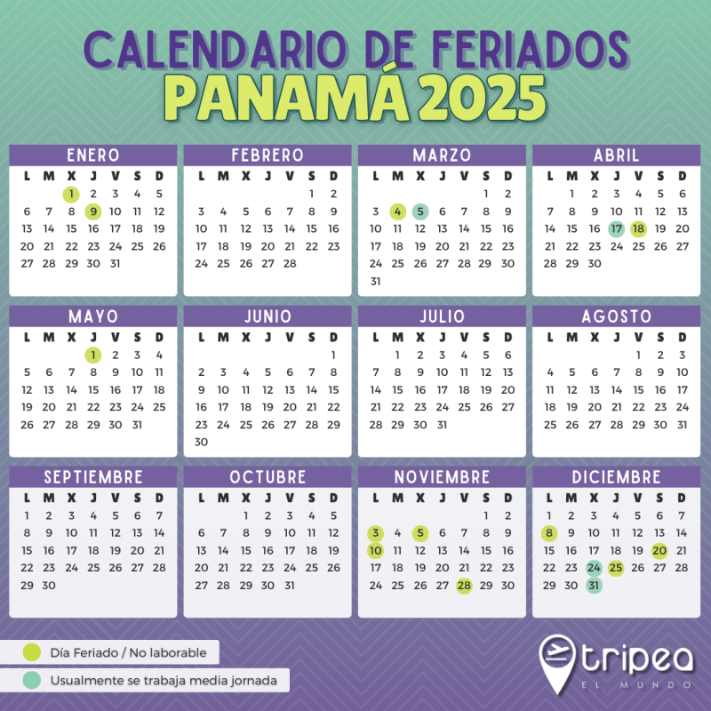 Panamá 🇵🇦 | Feriados 2025&nbsp;🗓️