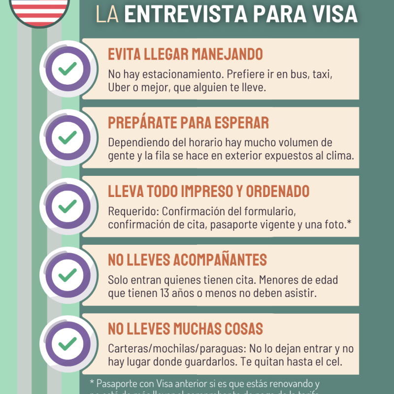 10 Consejos para la Entrevista de Visa en la&nbsp;Embajada